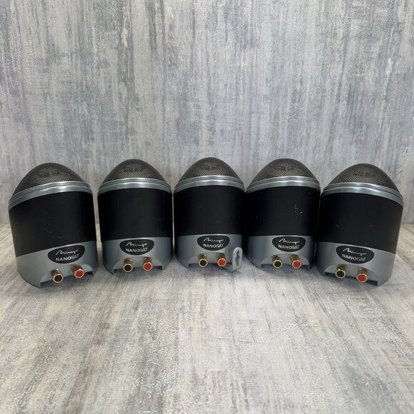 Mirage Nanosat Set Of 5 Speakers Black Fully Functional - Picture 6 of 14